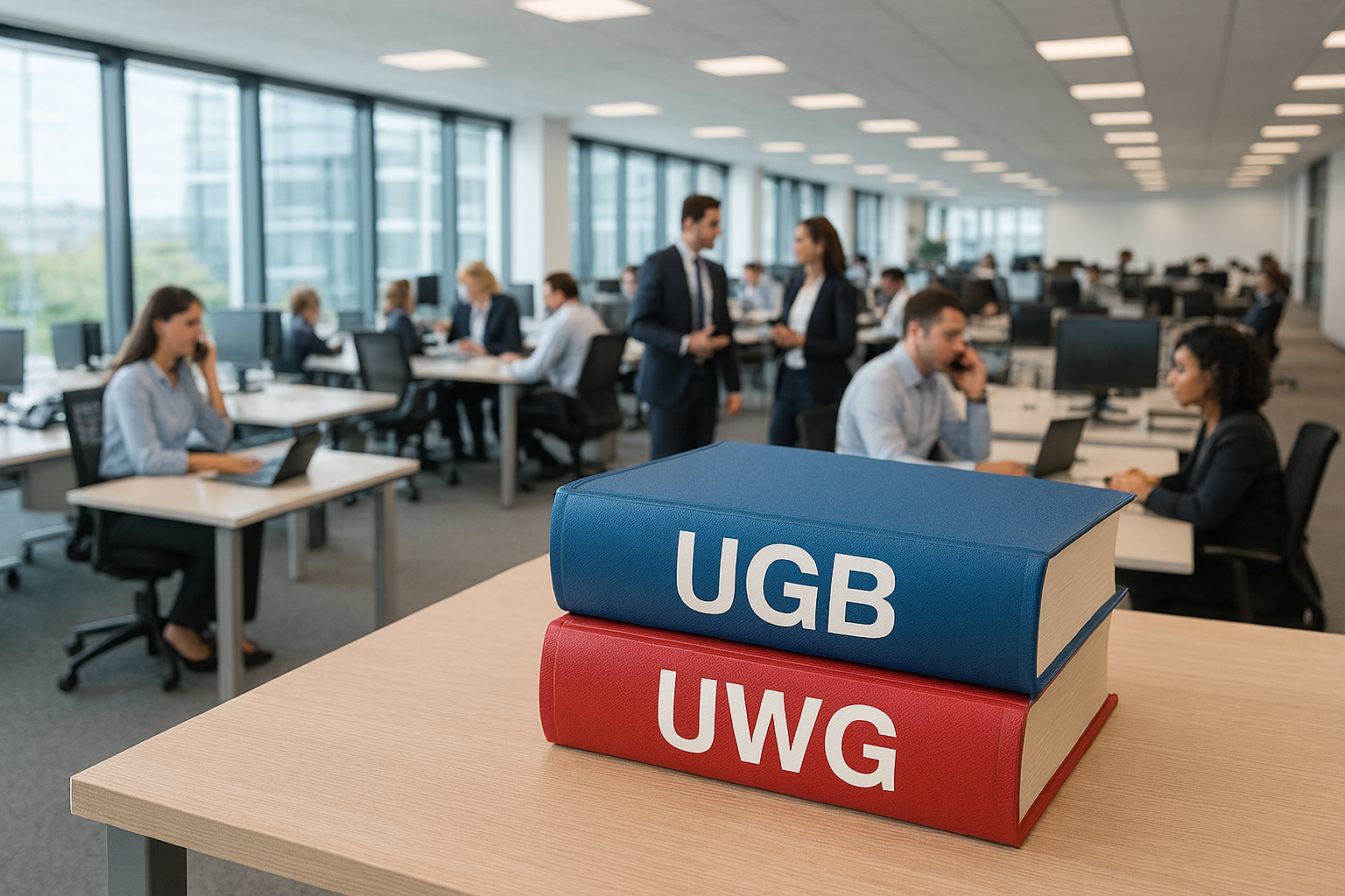 Büroschrank mit Büchern